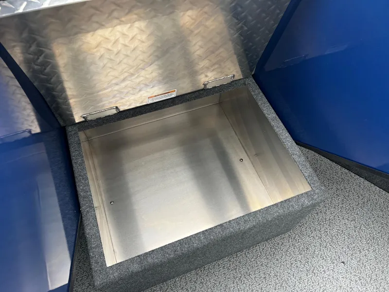 Slide: The Image of Storage compartment in 2024 Thunder Jet 200 Luxor boat. - 12