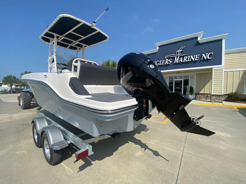 Slide: The Image of 2024 Bayliner Trophy 20 CC boat at Angler's Marine NC dealership. - 1