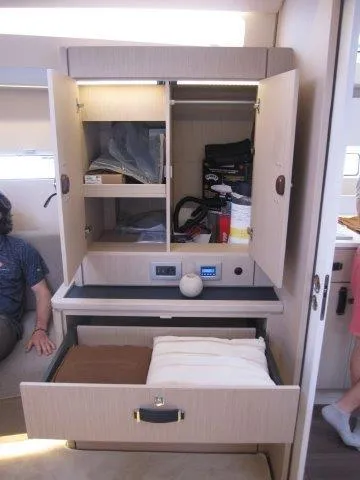Slide: The Image of Interior storage cabinet in 2024 Jeanneau 55 sailboat. - 47