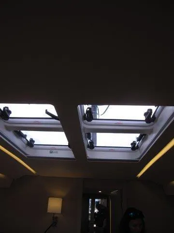 Slide: The Image of Interior skylight view of 2024 Jeanneau 55 yacht cabin. - 48