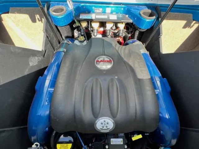 Slide: The Image of 2022 MasterCraft X26 engine compartment with Ilmor engine. - 22