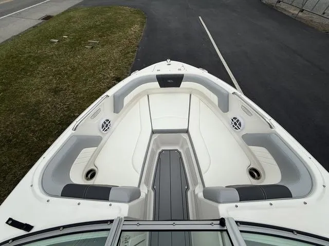 Slide: The Image of 2024 Chaparral 21 SSi boat interior, featuring spacious seating and modern design. - 16