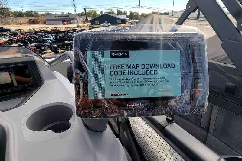 Slide: The Image of 2023 Sea-Doo Switch Sport 21 with Garmin GPS and free map download code. - 6