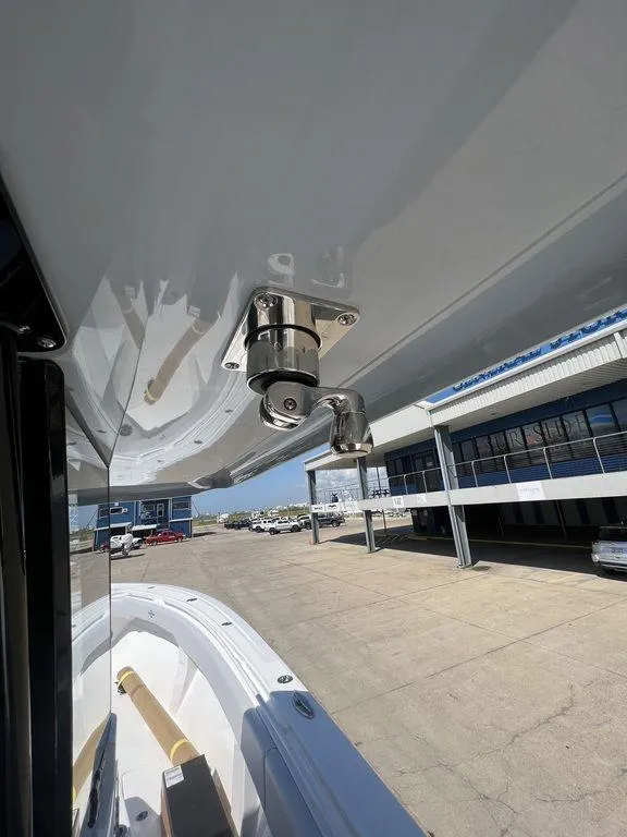 Slide: The Image of 2024 Fountain 38 TE boat detail, showcasing sleek design and modern fittings. - 31