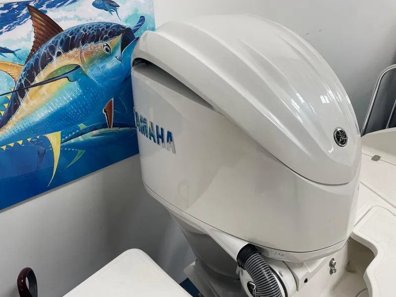 Slide: The Image of 2024 Pursuit DC 246 Dual Console with Yamaha outboard motor. - 27