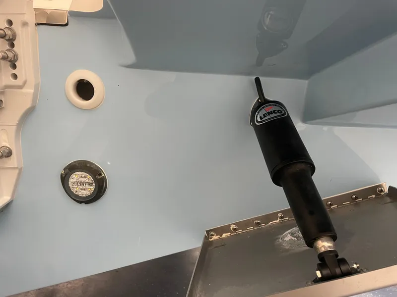 Slide: The Image of 2024 Pursuit S 248 Sport boat with Lenco trim tab actuator. - 19