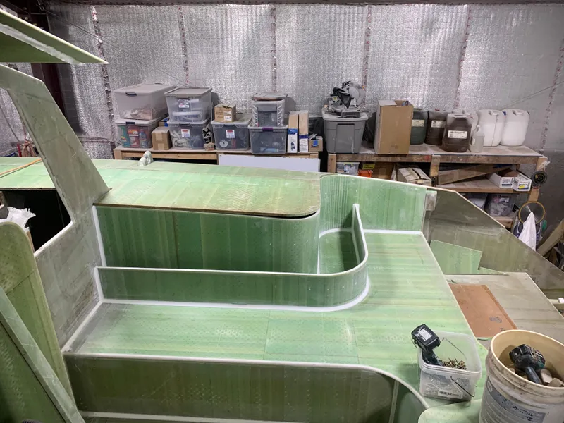 Slide: The Image of 2024 Schionning Arrow 1280 S under construction in workshop. - 26