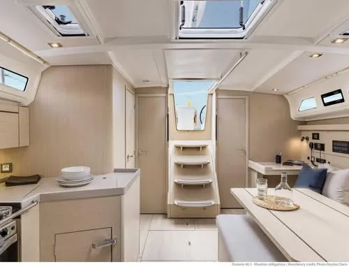 Slide: The Image of Interior of 2026 Beneteau Oceanis 40.1 yacht, featuring modern design and spacious layout. - 22