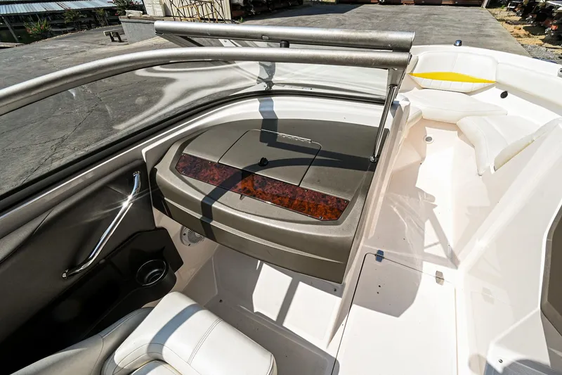 Slide: The Image of 2006 Regal 2000 Bowrider interior view with seating and dashboard. - 13