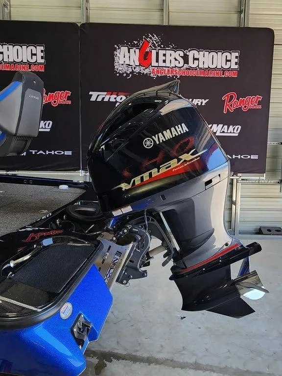 Slide: The Image of 2020 Caymas CX 20 boat with Yamaha outboard motor at Angler's Choice event. - 20