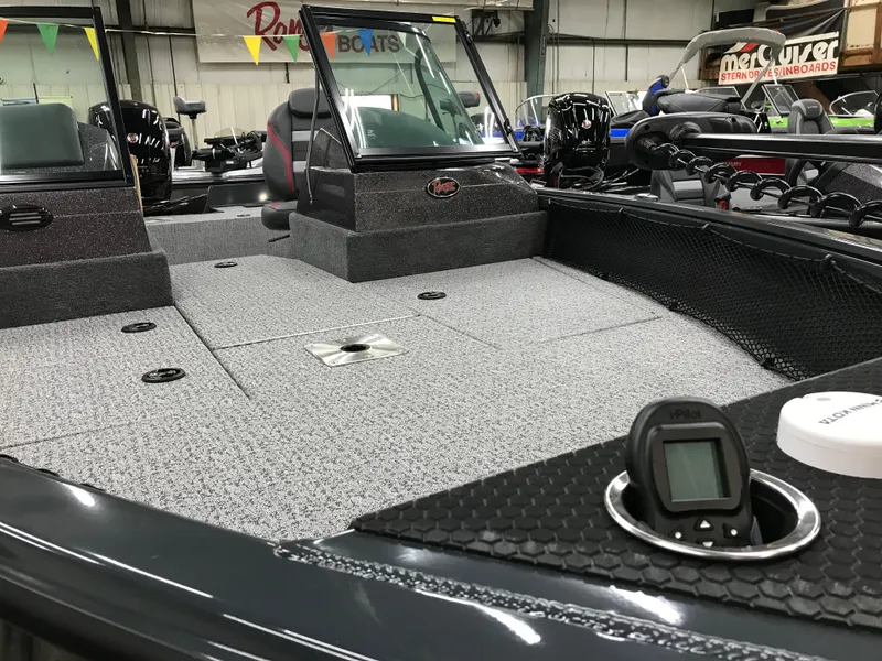 Slide: The Image of 2024 Ranger VS1782SC Angler boat interior with spacious deck and seating. - 7