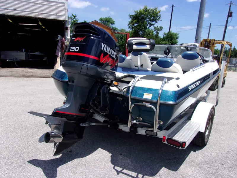Slide: The Image of 2007 Skeeter SL 180 boat with Yamaha 150 outboard motor. - 2