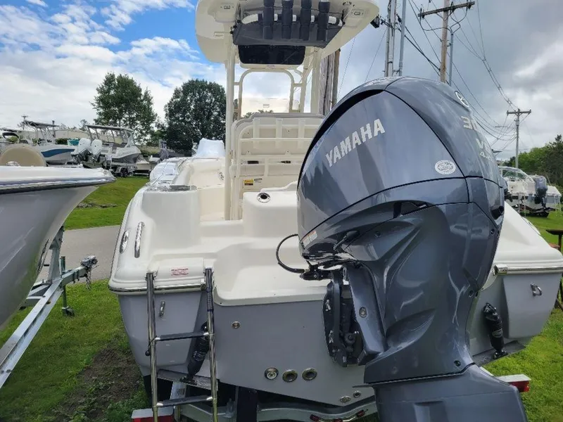 Slide: The Image of 2024 Key West 244 CC boat with Yamaha outboard motor. - 9