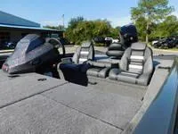 Slide: The Image of 2024 Ranger RT188 boat interior with seating and console. - 7