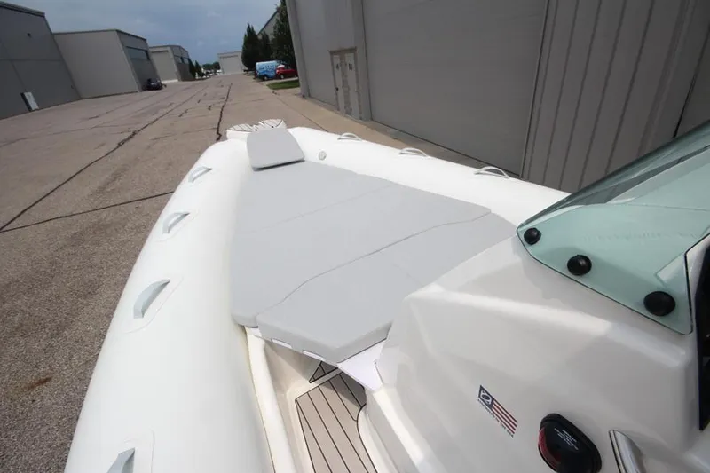 Slide: The Image of 2024 Zodiac Medline 7.5 NEO 300hp boat, front deck view, in stock. - 26