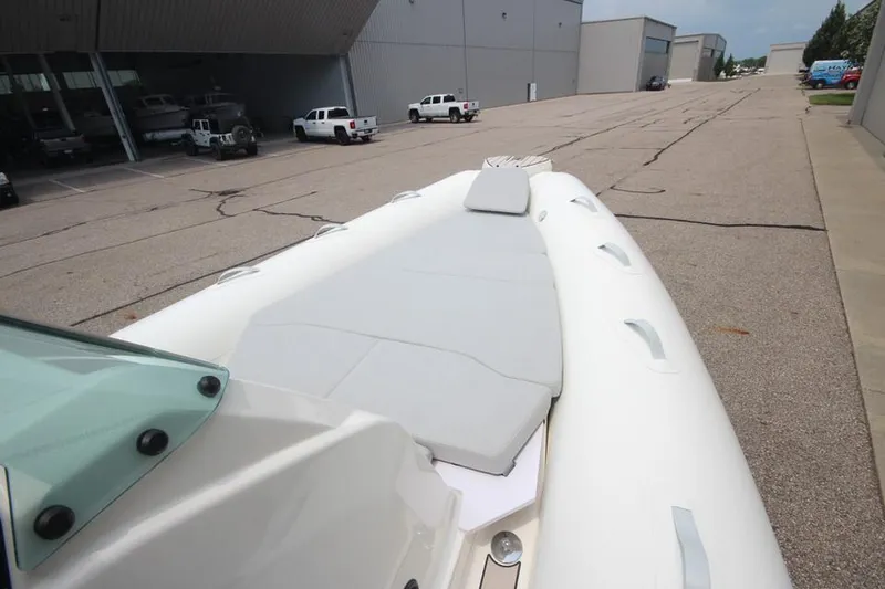 Slide: The Image of 2024 Zodiac Medline 7.5 NEO 300hp boat, front deck view in stock. - 27