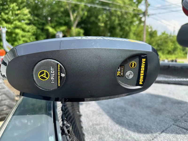 Slide: The Image of Close-up of 2024 Ranger VS1682WT boat's PowerDrive motor. - 6