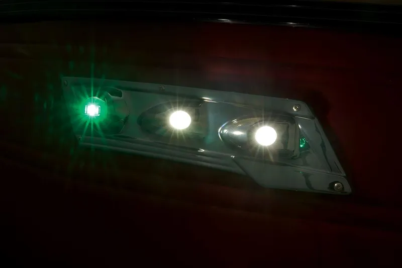 Slide: The Image of 2024 Regency 250 DL3 boat LED navigation lights. - 45