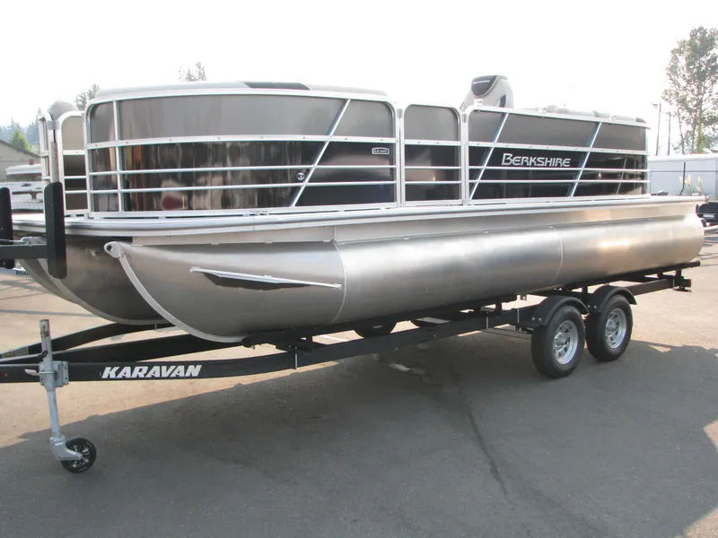 The Image of 2023 Berkshire 24 RFX LE pontoon boat on Karavan trailer. - 0