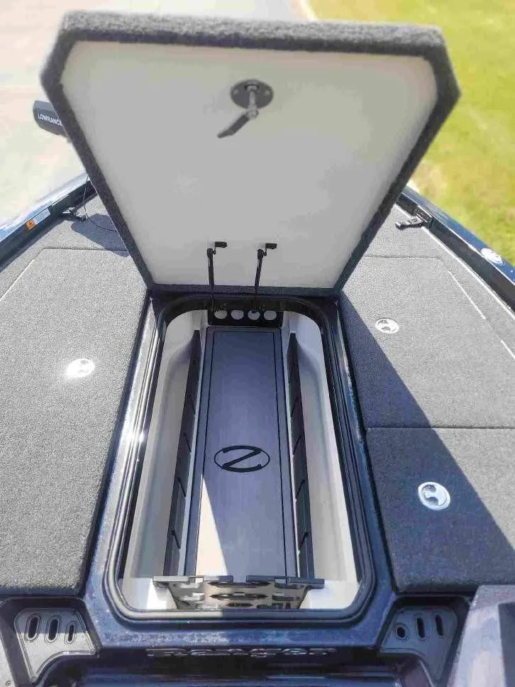Slide: The Image of 2024 Ranger Z518 Ranger Cup Equipped boat storage compartment. - 8