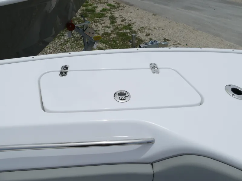 Slide: The Image of 2024 Cape Horn 31T Tournament boat deck with storage compartment. - 36