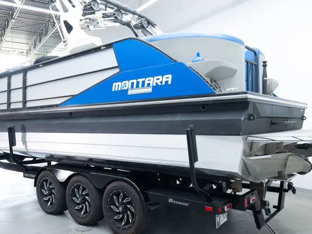 Slide: The Image of 2023 Montara 25' SURF BOSS 2.0 CW boat on trailer. - 5