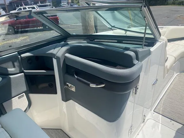 Slide: The Image of 2021 Cobalt R5 boat interior, featuring sleek design and comfortable seating. - 16