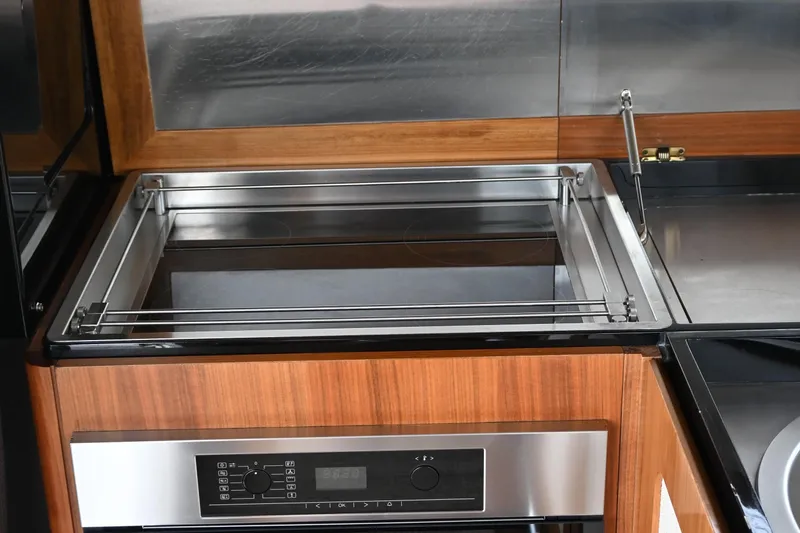 Slide: The Image of Modern kitchen appliance in 2014 Azimut Magellano 50 yacht interior. - 18
