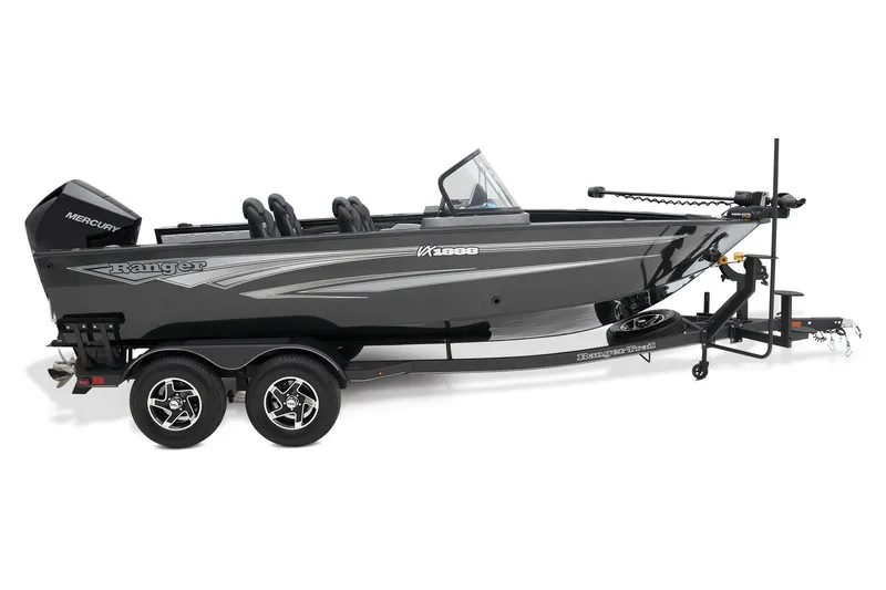 Slide: The Image of 2024 Ranger VX1888 WT fishing boat on trailer. - 22