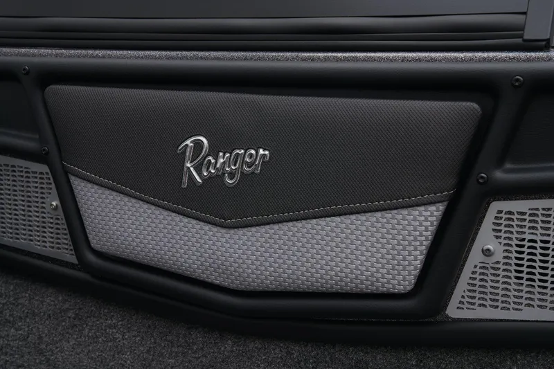 Slide: The Image of 2024 Ranger VX1888 WT boat interior detail with logo. - 44