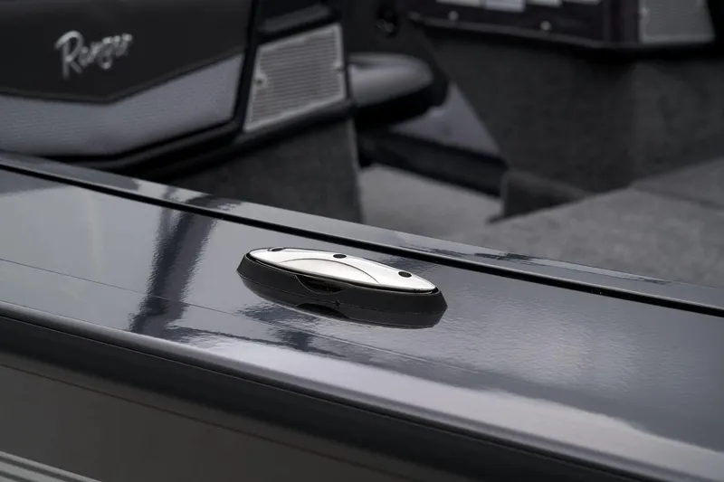 Slide: The Image of 2024 Ranger VX1888 WT boat interior detail with sleek design. - 47