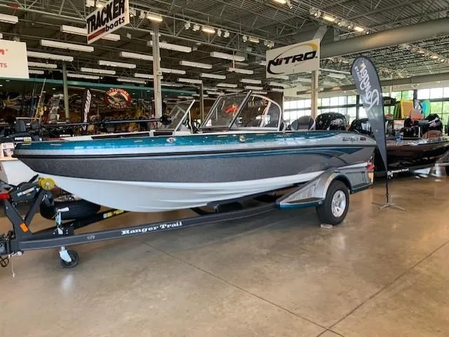 The Image of 2024 Ranger 1850MS boat on display in a showroom. - 0