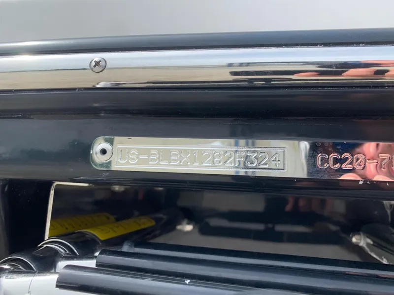 Slide: The Image of 2024 Bayliner Trophy 20 CC boat identification plate. - 18