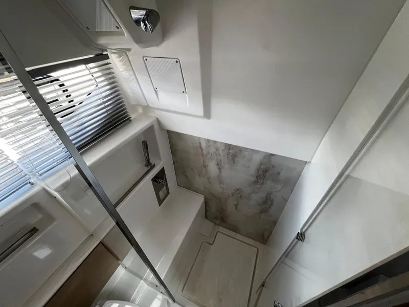 Slide: The Image of 2024 Jeanneau DB/43 OB bathroom with modern fixtures and sleek design. - 27