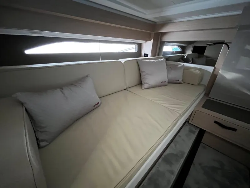 Slide: The Image of Luxurious interior seating of the 2024 Jeanneau DB/43 OB yacht. - 30