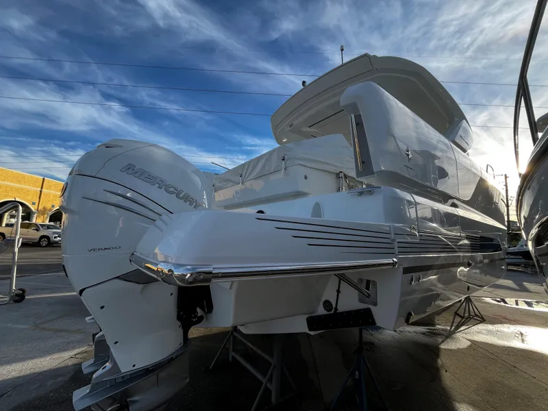 Slide: The Image of 2024 Jeanneau DB/43 OB boat with Mercury outboard engines. - 4