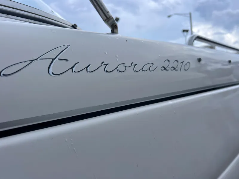 Slide: The Image of Close-up of 2005 Starcraft Aurora 2210 I/O boat nameplate. - 7