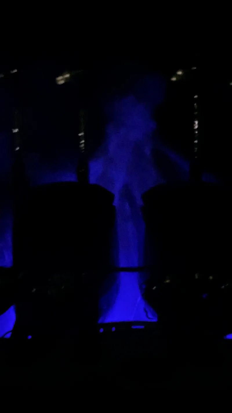 Slide: The Image of Sailfish 290 CC 2018 model with illuminated blue underwater lights at night. - 25