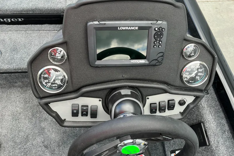 Slide: The Image of 2026 Ranger RT178 boat storage compartments with open lids, showcasing interior space and design. - 7