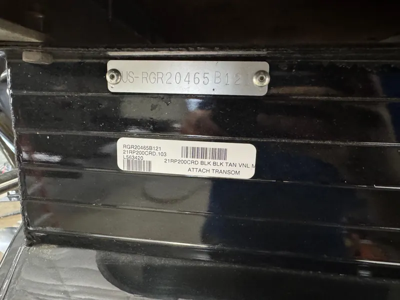 Slide: The Image of 2021 Ranger 200C model identification plate with serial number and barcode. - 5