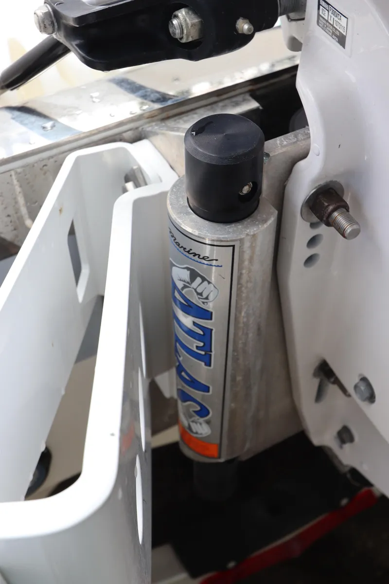 Slide: The Image of Hydraulic system of a 2021 Robalo 246 Cayman SD boat. - 9