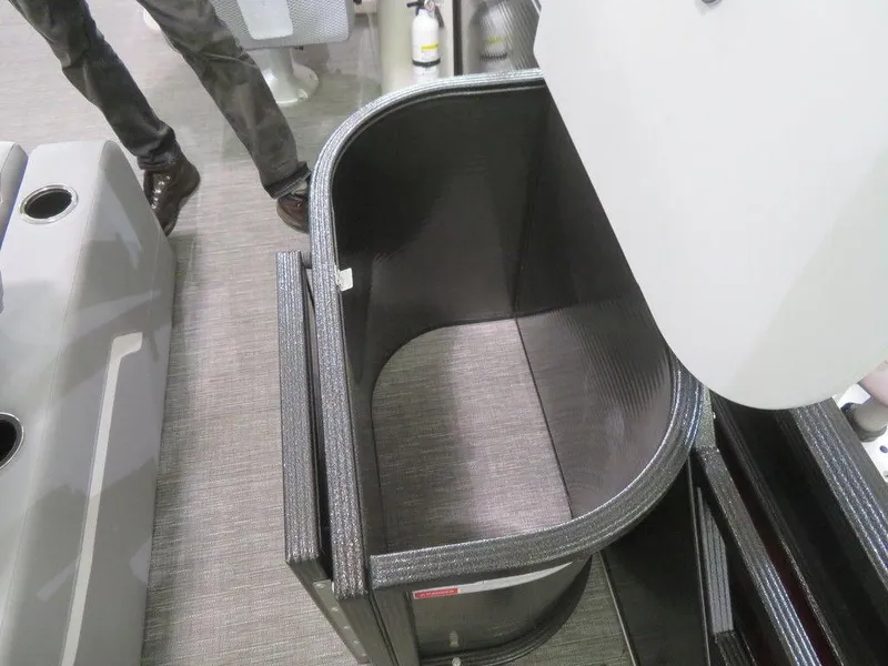 Slide: The Image of 2024 Crest Classic DLX 220 SLSC storage compartment interior view - 12