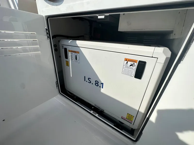 Slide: The Image of Jupiter 43 2024 model boat generator compartment with I.S. 8.1 unit. - 38
