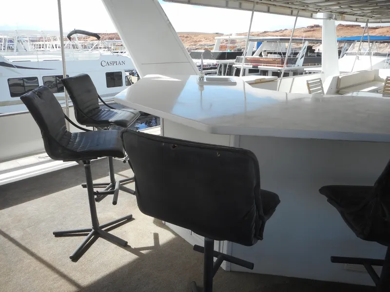 Slide: The Image of Outdoor seating area on 1995 Stardust Cruisers The Verdict houseboat. - 46