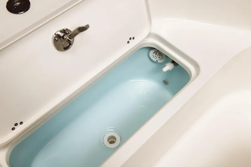 Slide: The Image of Livewell compartment of the 2024 Key West 188 Bay Reef boat. - 43