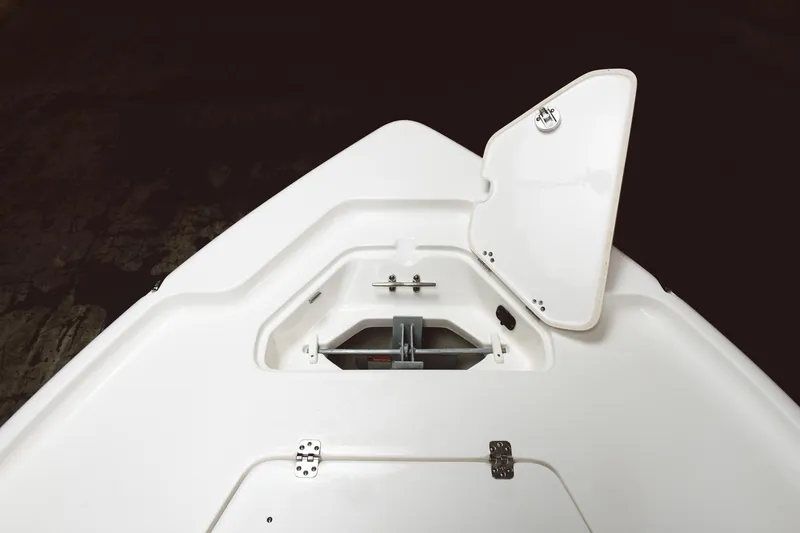 Slide: The Image of 2024 Key West 188 Bay Reef boat anchor storage compartment. - 45