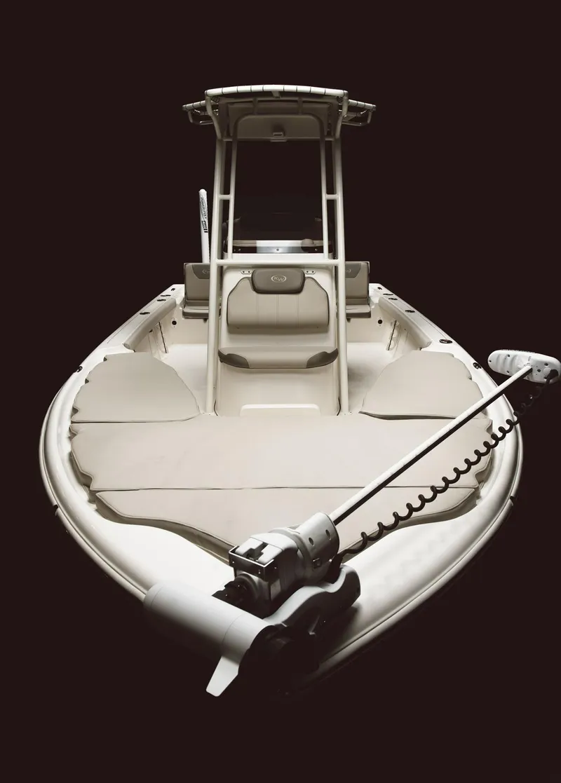 Slide: The Image of 2024 Key West 230 Bay Reef boat with trolling motor. - 21