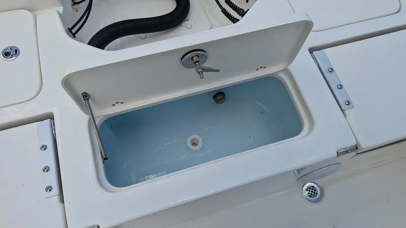 Slide: The Image of 2024 Key West 230 Bay Reef livewell compartment. - 9