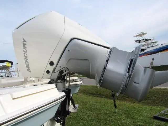 Slide: The Image of 2024 Boston Whaler 250 Dauntless with Mercury outboard engine. - 5