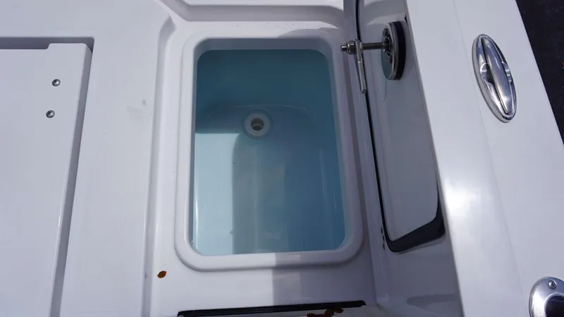 Slide: The Image of Livewell compartment of 2024 Sportsman 267 Masters OE boat. - 3